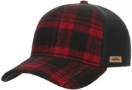 Czapki i chusty sportowe męskie - Trucker Cap Shadow Plaid by Stetson, czarno-czerwony, One Size - miniaturka - grafika 1