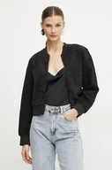 Kurtki damskie - Armani Exchange kurtka damska kolor czarny przejściowa 6DYB23 Y19QZ - miniaturka - grafika 1