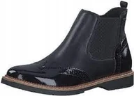 Botki damskie - S.OLIVER DAMSKIE BOTKI KLASYCZNE NA ZAMEK 38 M0D - miniaturka - grafika 1