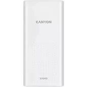 Powerbanki - Canyon Powerbank PB-2001, 20000mAh CNE-CPB2001W Biała - miniaturka - grafika 1