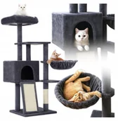 Drapaki dla kotów - DRAPAK DLA KOTA DUŻY 5 POZIOMÓW 135CM KANZA - miniaturka - grafika 1