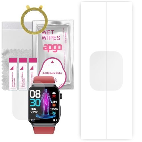 1x folia hydrożelowa ochronna do Watchmark Kardiowatch Cardio One - apgo Smartwatch Hydrogel Protection Ochrona na ekran smartwatcha