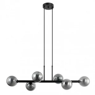 Italux Loftowa LAMPA wisząca OLBIA PND-38679-6-FGD-WH modernistyczny zwis do salonu złoty biały PND-38679-6-FGD-WH - Lampy sufitowe - miniaturka - grafika 1