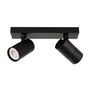 Italux Sufitowa LAMPA plafon LACONI SPL-2813-2B-BL regulowana OPRAWA metalowe reflektorki na listwie czarne SPL-2813-2B-BL - Lampy sufitowe - miniaturka - grafika 1
