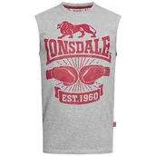 Koszulki męskie - Lonsdale Męski T-shirt Cleator szary Marl Grey 3XL 117016 - miniaturka - grafika 1