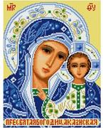 Kolorowanki, wyklejanki - Matka Boża Kazańska z Dzieciątkiem wyklejanka - miniaturka - grafika 1