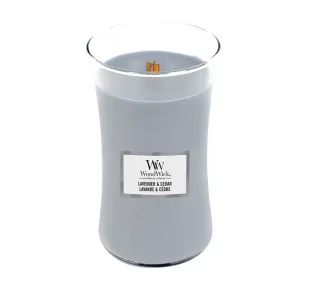 WoodWick Duża Świeca Lavender & Cedar 609,5g - Świece - miniaturka - grafika 1