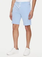 Spodenki damskie - Tommy Hilfiger Szorty sportowe UM0UM03364 Błękitny Regular Fit - miniaturka - grafika 1
