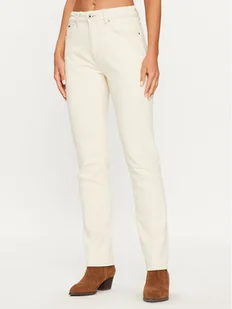 Pepe Jeans Jeansy Mary PL204164 Écru Straight Fit - Spodnie damskie - miniaturka - grafika 1