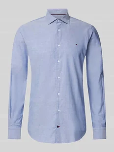 Koszula biznesowa o kroju slim fit z listwą guzikową - Koszule męskie - miniaturka - grafika 1