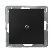 Klawisze i ramki - Ospel IMPRESJA Zaślepka czarny metalik Z-1Y/m/33 Z-1Y/m/33 - miniaturka - grafika 1