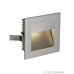 SLV Frame Curve 111292 oprawa LED do zabudowy, kwadratowa, ciepłe białe światło, kolor srebrnoszary 111292 - Oprawy, klosze i abażury - miniaturka - grafika 1