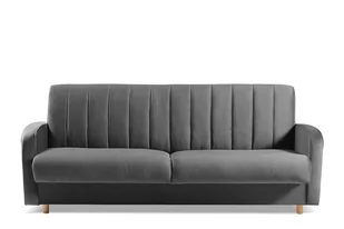 Rozkładana sofa do salonu automat wersalkowy szara CAVICO - Sofy i kanapy - miniaturka - grafika 1