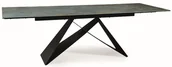 Stoły - Stół Westin 160(240)X90 Czarny Mat /Turkus Ossido Verde - miniaturka - grafika 1