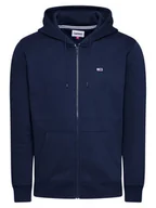 Bluzy męskie - TOMMY JEANS bluza granatowa zapinana na zamek Black Iris, Rozmiar M - miniaturka - grafika 1
