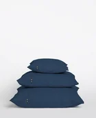 Pościel - Poszewki na poduszki HOP DESIGN Pure, przygaszony granat, 50x60 cm, 2 szt. - miniaturka - grafika 1