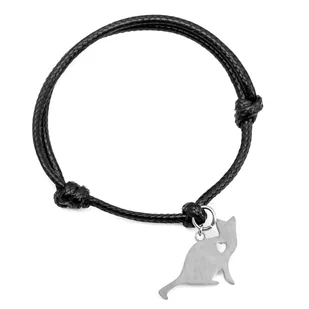 Bransoletka kot kotek stal chirurgiczna regulowana / JG. Projekt - Bransoletki Bransoletka kot kotek stal chirurgiczna regulowana / JG. Projekt - Bransoletki - miniaturka - grafika 1