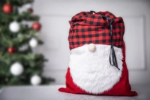 Worek Na Prezenty Poliester 87x56x56 cm Dek. Skrzat - Ozdoby bożonarodzeniowe - miniaturka - grafika 1