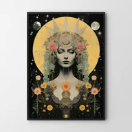 Obrazy i zdjęcia na płótnie - Plakat Kobieta astrologia kolaż - miniaturka - grafika 1