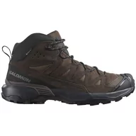Buty trekkingowe męskie - Buty męskie Salomon X Ultra 360 Leather Mid Gore-Tex Rozmiar butów (UE): 41 1/3 / Kolor: brązowy - miniaturka - grafika 1