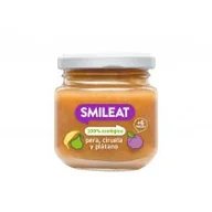 Desery dla dzieci - Smileat Deser z ekologicznymi gruszkami, śliwkami i bananami po 6 miesiącu 130 g Bio - miniaturka - grafika 1