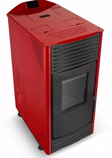 Piec kominek kocioł na pellet 4,3-14,3kW z płaszczem wodnym 2,4-12,2kW (kolor: czerwony) - spełnia anty-smogowy EkoProjekt 99681708 - Piece wolnostojące - miniaturka - grafika 6