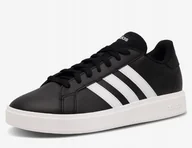 Sneakersy męskie - Adidas Buty Męskie Sneakersy Grand Court Base 2.0 Czarne 42 2/3 Eu - miniaturka - grafika 1