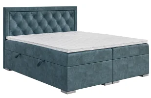 Podwójne łóżko kontynentalne 120x200 M2-H64 - Łóżka - miniaturka - grafika 1