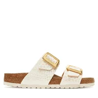 Klapki i japonki damskie - Klapki Birkenstock Sydney Cushion Buckle 1030258 Écru - miniaturka - grafika 1