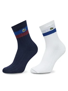 Lacoste Zestaw 2 par wysokich skarpet unisex RA4241 Kolorowy - Skarpetki damskie - miniaturka - grafika 1