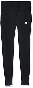 Nike Damskie spodnie W NSW FLC TIGHT, czarne, S - Spodnie damskie - miniaturka - grafika 1
