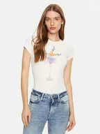 Koszulki i topy damskie - Guess T-Shirt W5RI29 KA0Q1 Biały Regular Fit - miniaturka - grafika 1