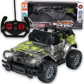 Zabawki zdalnie sterowane - Auto na sterowanie auto terenowe na pilot zielone adventure - miniaturka - grafika 1