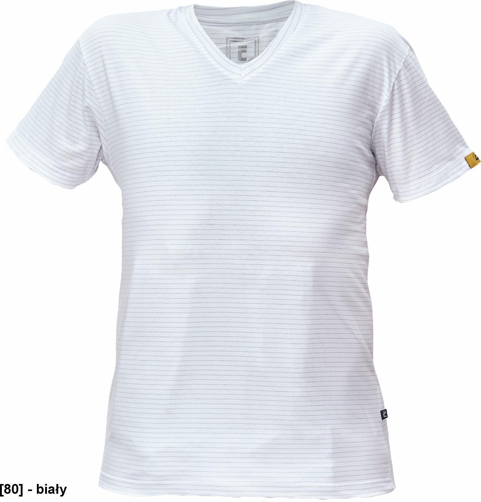 CERVA NOYO ESD V - t-shirt - biały 3XL