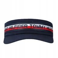 Czapki i chusty sportowe męskie - Daszek TOMMY HILFIGER Visor AU0AU00925 Granatowy - miniaturka - grafika 1