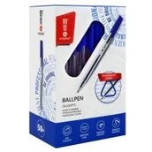 Długopisy - Długopis biurowy niebieski (50szt) MemoBe - miniaturka - grafika 1