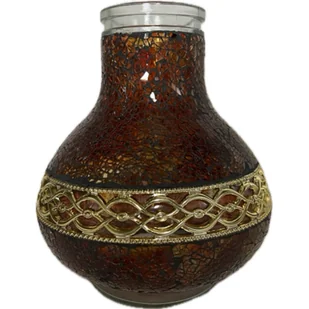 Znicz witraż mini Karafa SWMINI22 18 x 33 cm 50 h 170 g - Lampiony i znicze - miniaturka - grafika 1