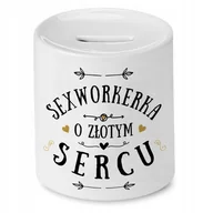 Skarbonki - Dla Sexworkerki Skarbonka na Urodziny Na Prezent z Nadrukiem ze Zdjęciem + Opakowanie na prezent (wzór 01) - miniaturka - grafika 1