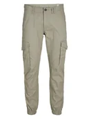 Spodnie męskie - Jack & Jones Bojówki w kolorze beżowym - miniaturka - grafika 1