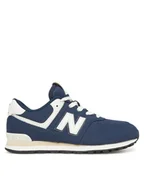 Buty dla dziewczynek - New Balance Sneakersy GC574BCE Niebieski - miniaturka - grafika 1