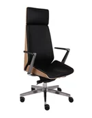 Fotele i krzesła biurowe - Fotel biurowy Moon Wood HD AL1 - Fornir dębowy - miniaturka - grafika 1