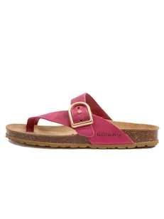 billowy Skórzane japonki w kolorze różowym - Klapki i japonki damskie - miniaturka - grafika 1