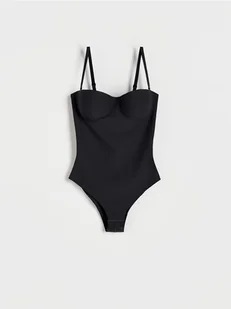 Reserved - Body z moduowanymi miseczkami - czarny - Moda i Uroda OUTLET - miniaturka - grafika 1
