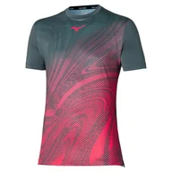 Koszulki sportowe męskie - Koszulka męska Mizuno  Charge Shadow Graphic Tee Turbulence S - miniaturka - grafika 1
