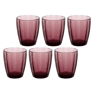 ROSE&TULIPANI AMAMI Zestaw 6 szklanek 320 ml purpurowy - Szklanki - miniaturka - grafika 1