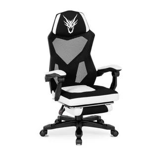 Fotel biurowy, krzesło biurowe Biało-czarny ergonomiczny fotel obrotowy G6-N76 - Fotele i krzesła biurowe Fotel biurowy, krzesło biurowe Biało-czarny ergonomiczny fotel obrotowy G6-N76 - Fotele i krzesła biurowe - miniaturka - grafika 1
