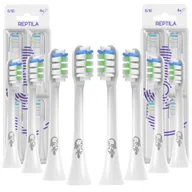 Końcówki do szczoteczek elektrycznych - 8x Końcówki do szczoteczki Soocas X3u X5 X3 białe 8 sztuk ZAPAS KOŃCÓWKA Reptila - miniaturka - grafika 1