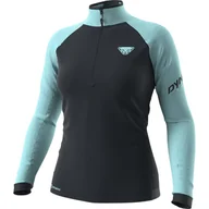 Kurtki i kamizelki sportowe damskie - DYNAFIT Speed Polartec 1/2 Zip W marine blue S - miniaturka - grafika 1
