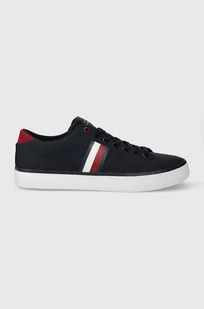 Tommy Hilfiger tenisówki TH HI VULC LOW STRIPES MESH męskie kolor granatowy FM0FM04946 - Trampki męskie - miniaturka - grafika 1