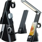 Ładowarki do telefonów - LAMPKA BIURKOWA LED NA BIURKO LED Z ŁADOWANIEM BEZPRZEWODOWYM INDUKCYJNYM - miniaturka - grafika 1